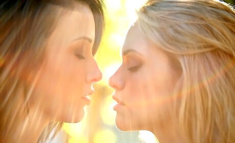 豪華女郎 Mia Malkova、Jessi Andrews 和 Malena Morgan 在戶外進行一些俏皮的女同性戀動作