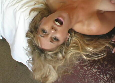 Sultry american blonde homemaker Sandra Otterson suck cock and fuck 