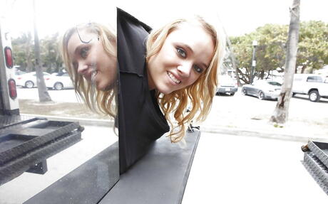 Appealing american blonde Alexis Monroe exhibits big boobs and sexy butt 