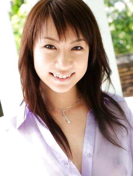 Excellent japanese babe Kurumi Morishita in sexy undies exposes small tits and hairy pussy 