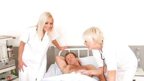 Curious women Maddy and Tilly Hardy in amazing groupsex action 