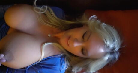 Curious american blond wife Sandra Otterson fucked after hot blowjob 
