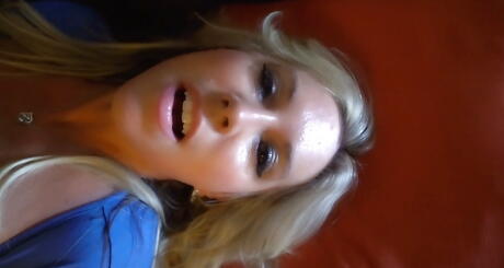 Curious american blond wife Sandra Otterson fucked after hot blowjob 