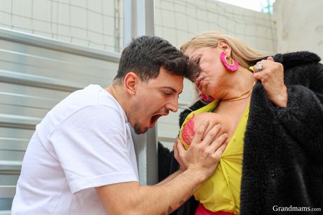 Adult colombian blonde Alexa Blun gets her pussy licked and drilled by a young man