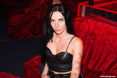 Dark haired teen Salina Shein sucks a dick before POV sex