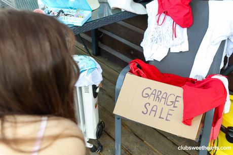 Slim russian babe Jane White gets her twat stuffed with a big black dick