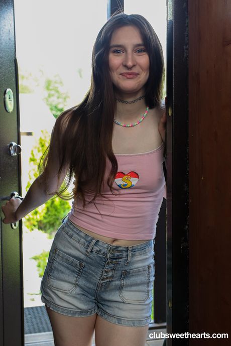 Slim russian babe Jane White gets her twat stuffed with a big black dick