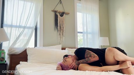 Nikki Hearts gets her pussy licked and screwed by her bisexual boyfriend