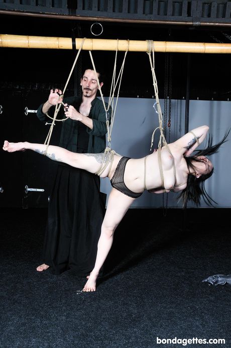 亞洲女孩 Digital Devil 展示她驚人的乳房和她光禿禿的陰部