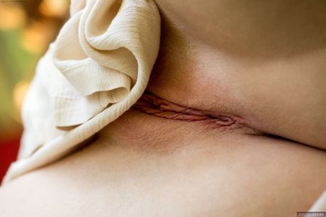 金髮美國插頁女郎 Ashley Lane 展示她的大胸部並獨自擺姿勢