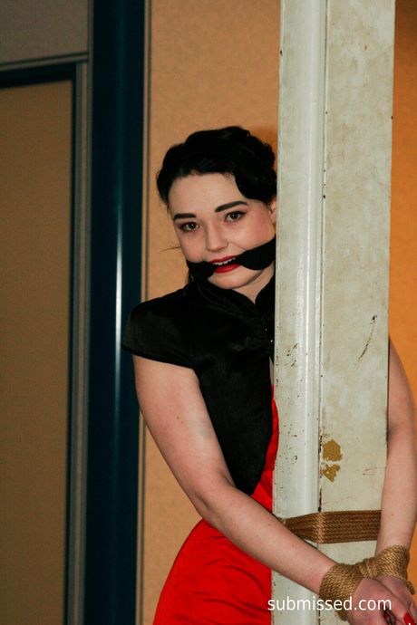 美麗的業餘愛好者莉莉被她的主導者綁起來並戲弄