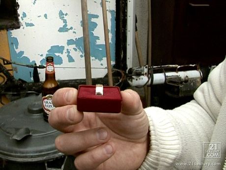 Brilliant hungarian cutie Sabreena gets a hardcore DPing in a wild threesome