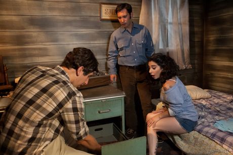 Dark-Haired american Mom Joanna Angel gets double fucked by two horny guys