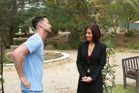 Asian MILF Ryder Skye seduces her stepson for a hard fuck on the patio