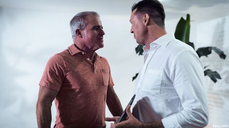 Beautiful wife Korra Del Rio gets her big boobs covered in cum after a hot fuck