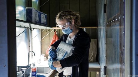 Youthful ebony Ana Foxxx presents her cute black ass and her juicy pussy