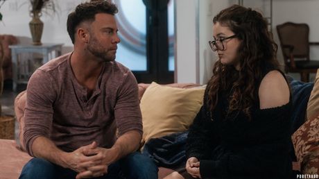 Teen dolls are freed from their clothes before a foursome with stepfamily