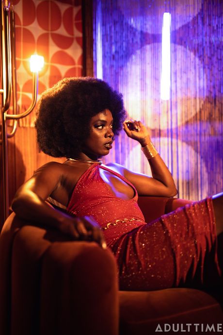 Ebony american babe Ana Foxxx has her pussy teased and fucked by her white BF