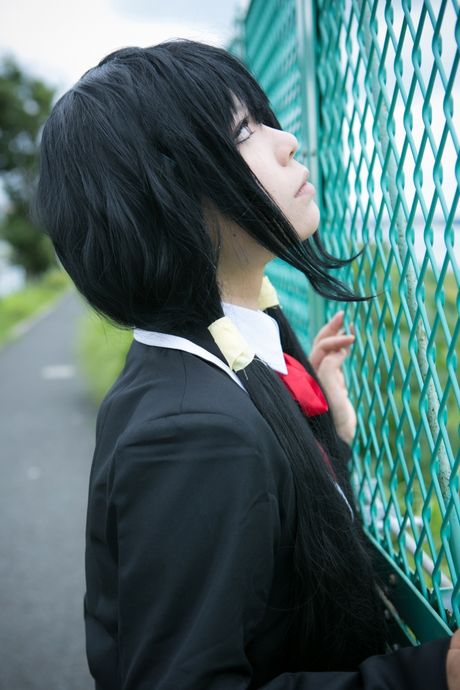 Schoolgirl Rat Sakura strips to her stockings and presents her tits