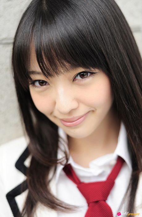 Asian cutie Haruka Ando highlights her small tits and poses in stockings