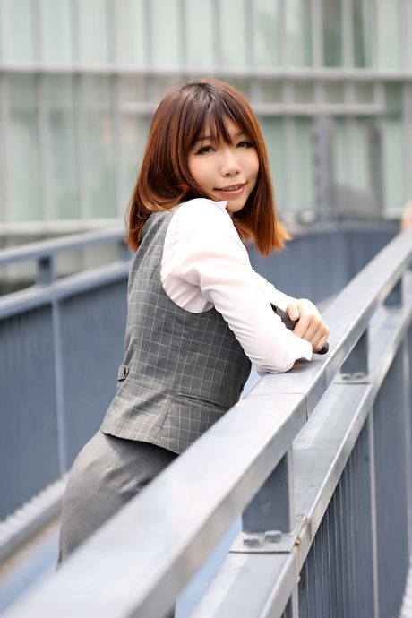 Asian girl Higurashi Rin gets naked on a table in a kitchen