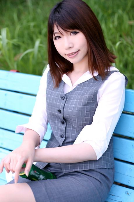 Asian girl Higurashi Rin gets naked on a table in a kitchen