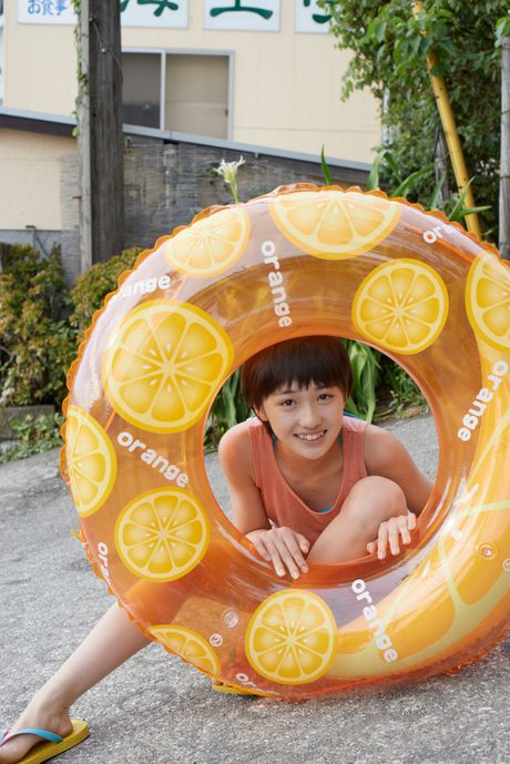 Asian beauty Haruka Kudo shows her nice tits and poses in a solo