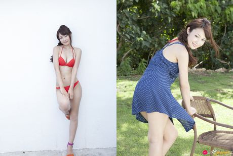 亞洲娃娃 Misaki Nito 在手指操之前脫掉她的比基尼