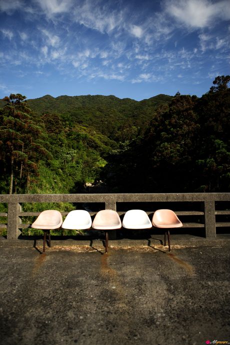 Asian teen Kasumi Nakane displays her natural small tits and disrobes for the camera in nature