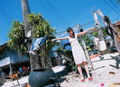 Brunette Yuko Ogura is a hot teen who loves to show off her body