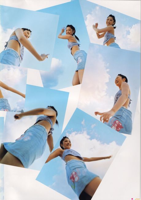 Asiatisk skønhed Rika Ishikawa viser sine fantastiske bryster og viser sin figur uden tøj udendørs