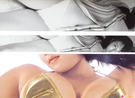 身穿比基尼的 Sayaka Isoyama 在戶外炫耀裸體少女陰部