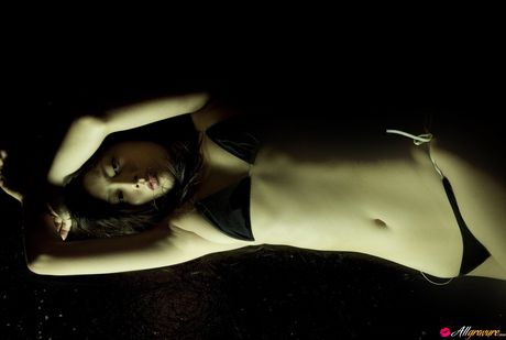 Asian cutie Mai Sasaki removes her dress and demonstrates her hot body