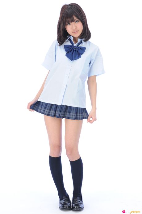 Asian stunner Mika Tsuruya strips to her panties and highlights her tiny tits