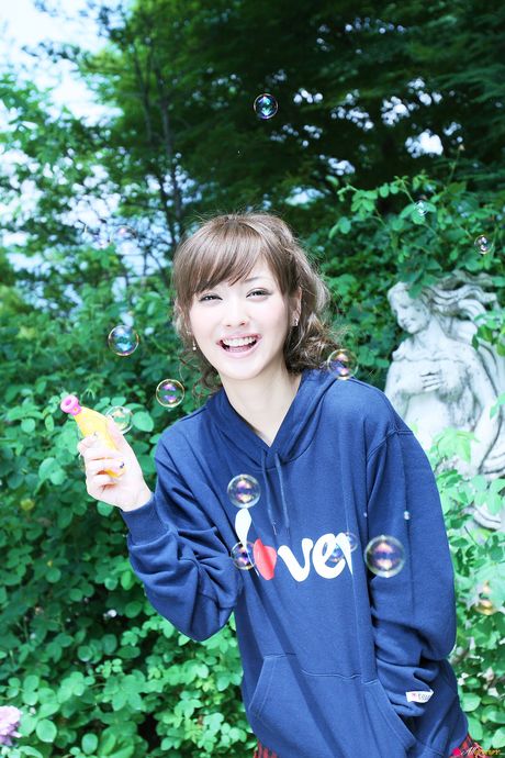 Wonderful Asian teen Nozomi Sasaki reveals her small boobs and her shaved pussy