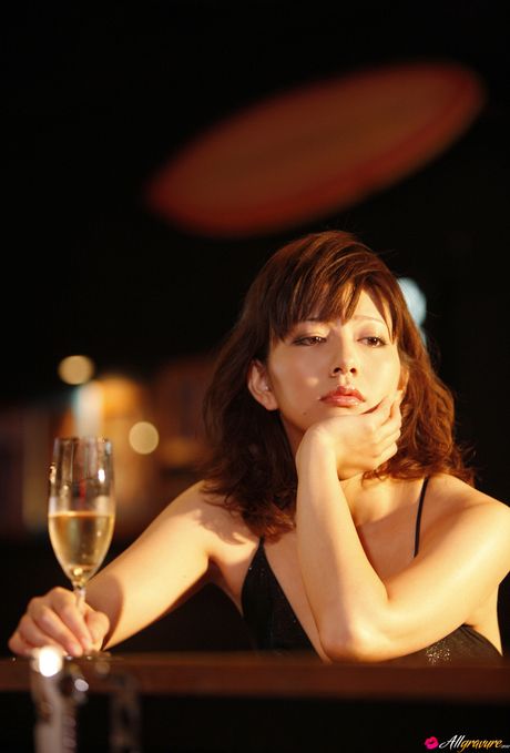 Asian doll Marie Kai slips off her lingerie before getting naked