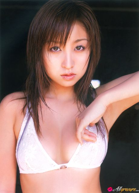 Asian cutie Aya Kiguchi presents her big juggs and poses in a solo