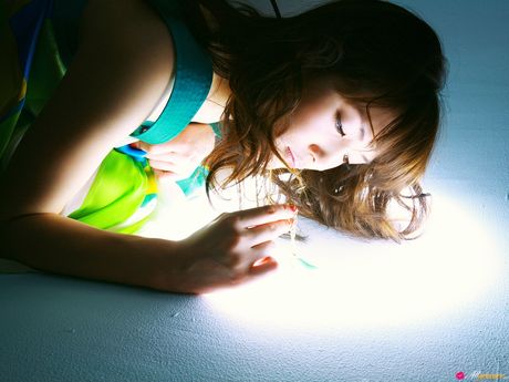 Asian babe Haruka Ayase flaunts her amazing racks and poses in a solo