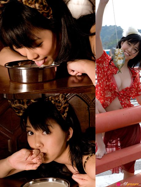 亞洲娃娃 Mizuho Hata 在獨奏中展示了她漂亮的乳房和屁股