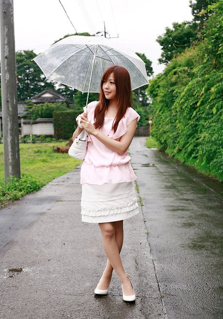 Asian beauty Miyu Hoshino doffs her red lingerie and exhibits her hot butt