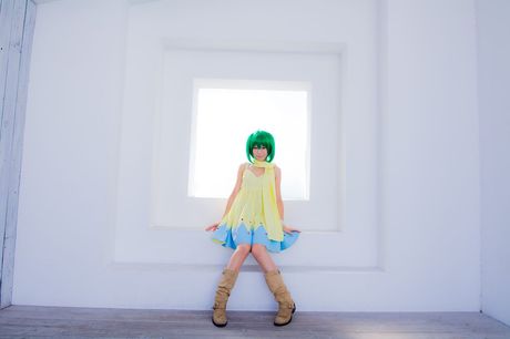 Asian beauty Yuki Mashiro shows her tiny tits and poses in a solo