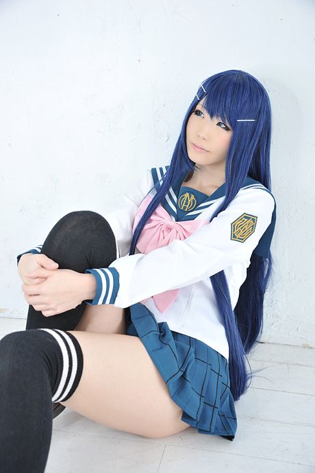 Asian schoolgirl Haruka A flaunts her petite tiny tits and hot ass in stockings