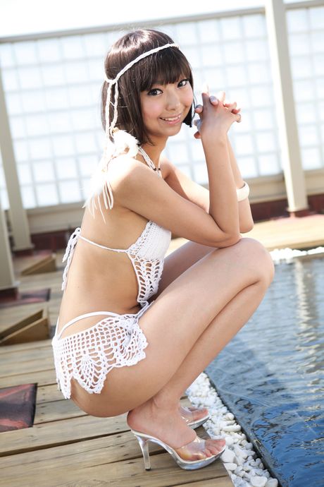 Asian teen Necoco shows her petite tits and hot ass in a solo