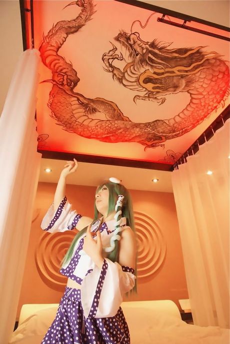 Asian girl Misaki Hanamura demonstrates her teeny tits and poses in a solo