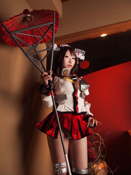 Asian doll Saku exposes her small boobs and bald pussy in a solo