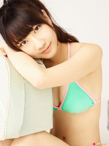 Bikini clad Yuki Kashiwagi showing off her sexy body