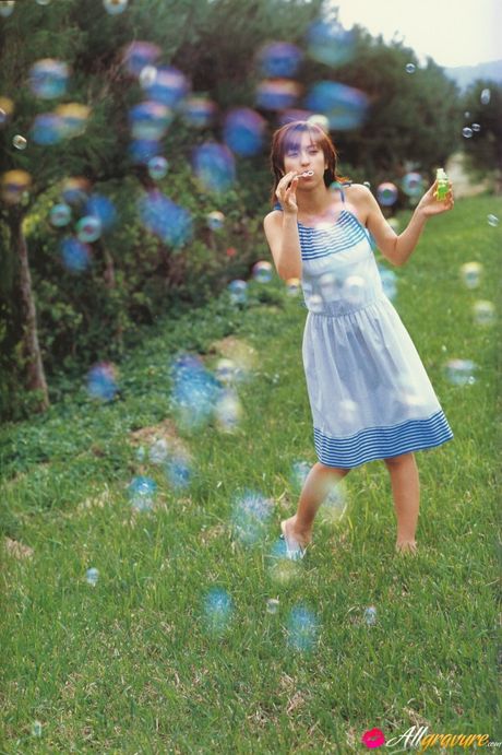 Asian stunner Kasumi Nakane sports a closeup of her pussy in the nude