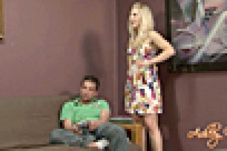 Hot american light-haired Ashley Fires gets her pussy licked and dicked by a guy