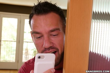 Stacked american blond Alexis Fawx gets her amazing boobs and pussy fucked in the kitchen