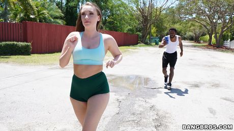 Alluring Harley Jade gets her big booty and pussy fucked by a black dude